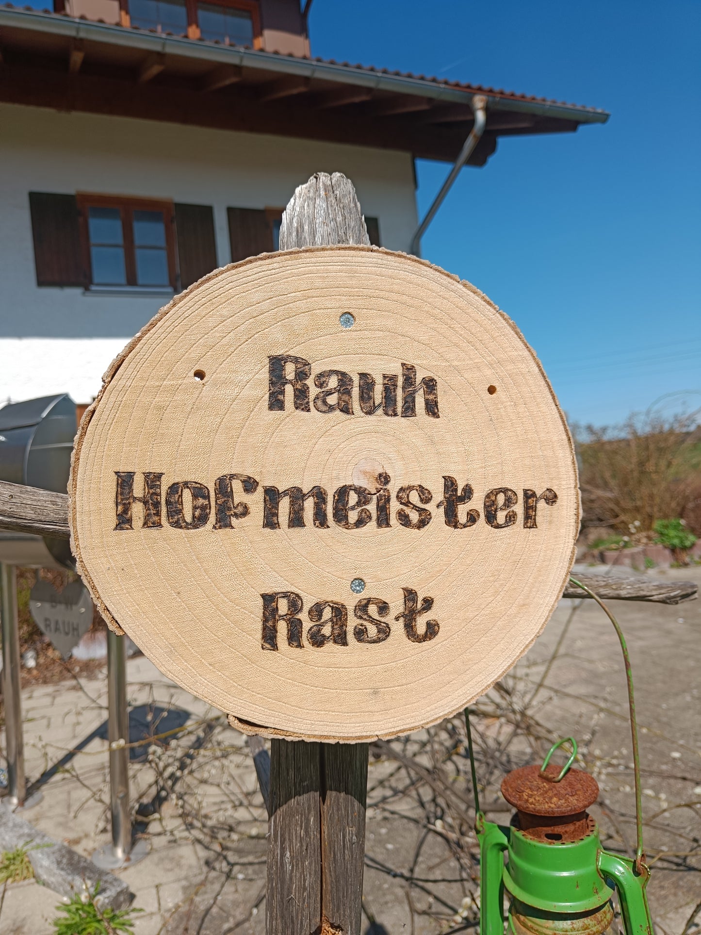 Personalisierbare Holzscheiben