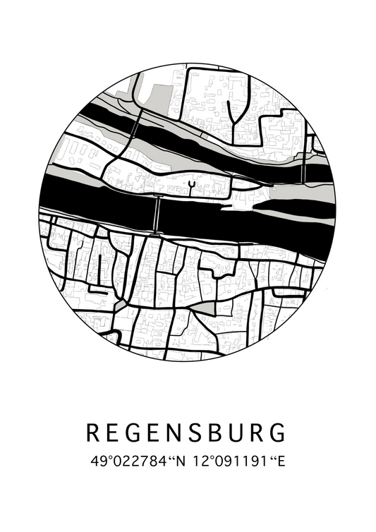 Personalisiertes Poster "Stadtliebe"