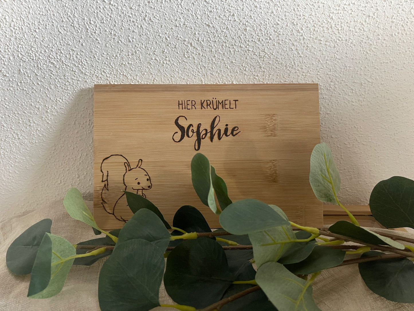 Personalisierbares Frühstücksbrettchen