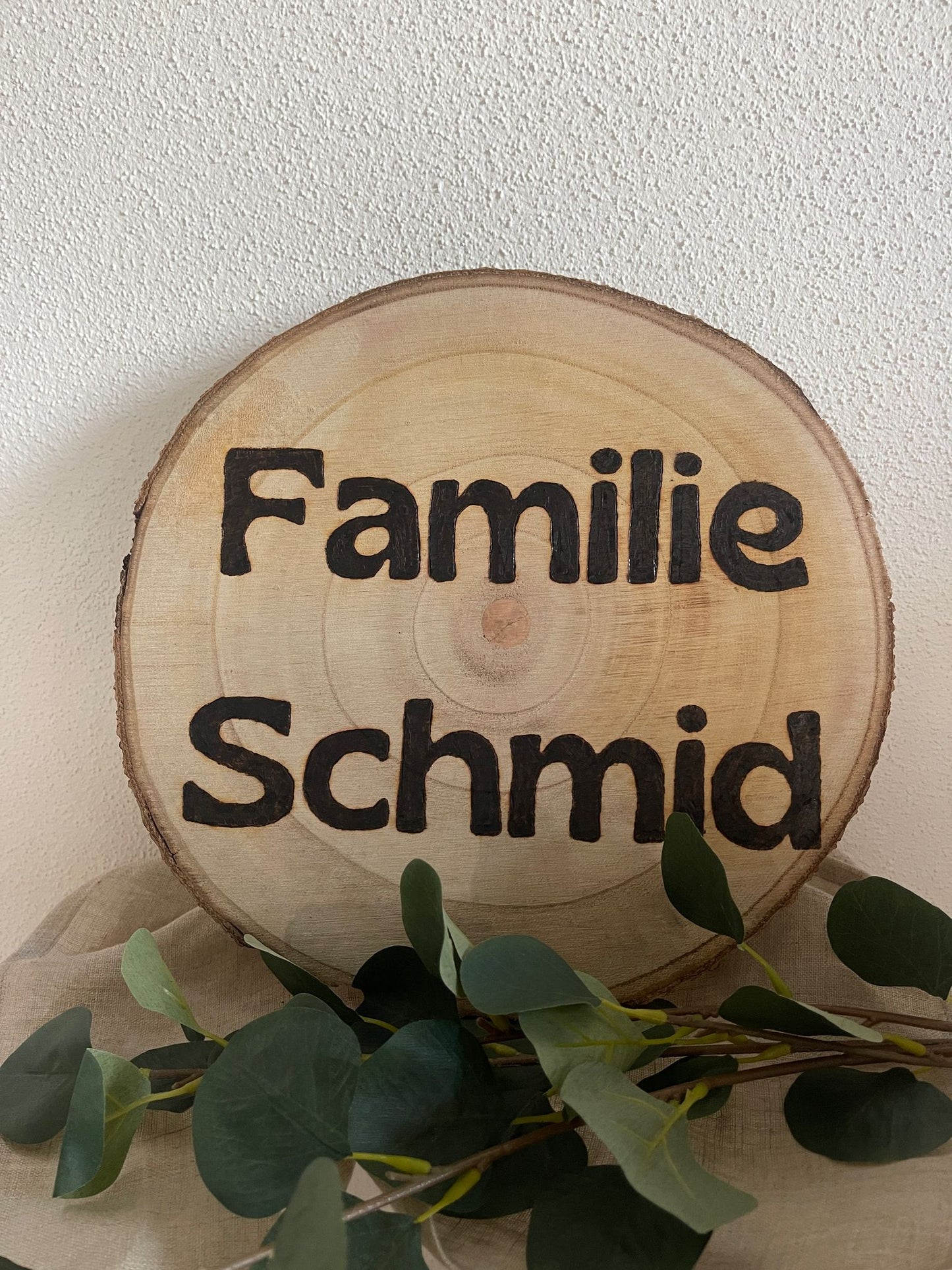 Personalisierbare Holzscheiben