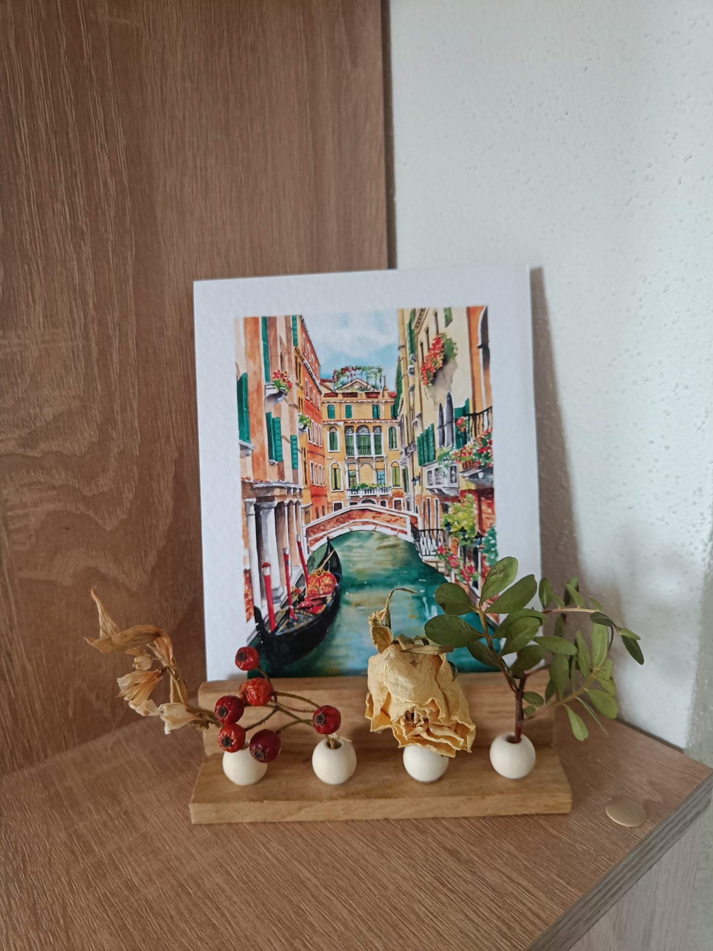 Kartenhalter aus Holz