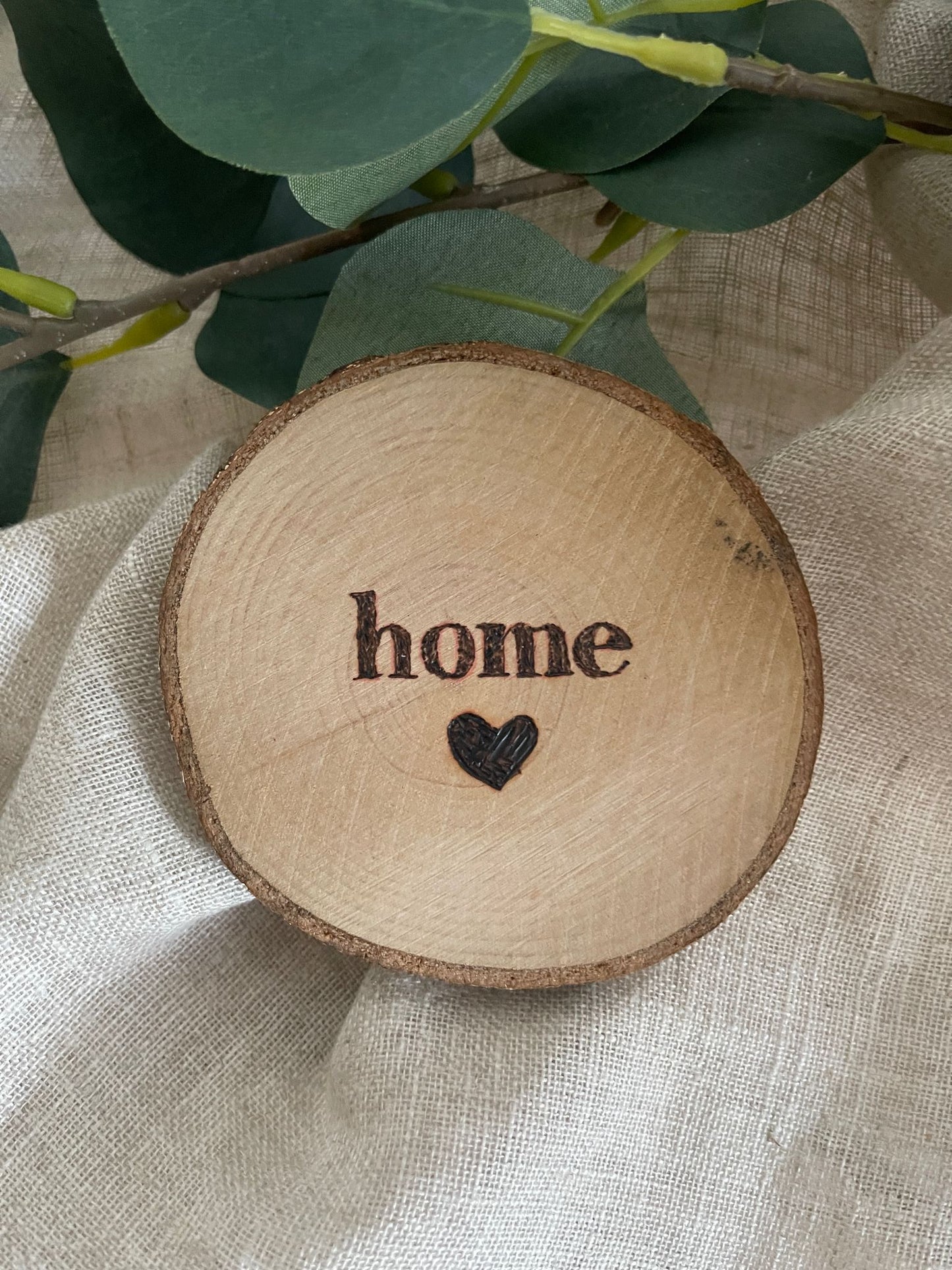 Personalisierbare Holzscheiben