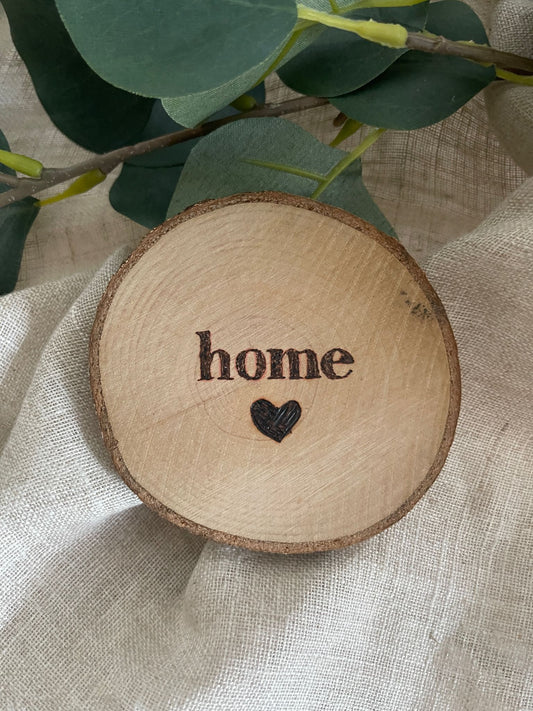 Personalisierbare Holzscheiben