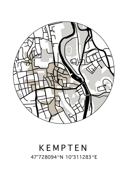 Personalisiertes Poster "Stadtliebe"