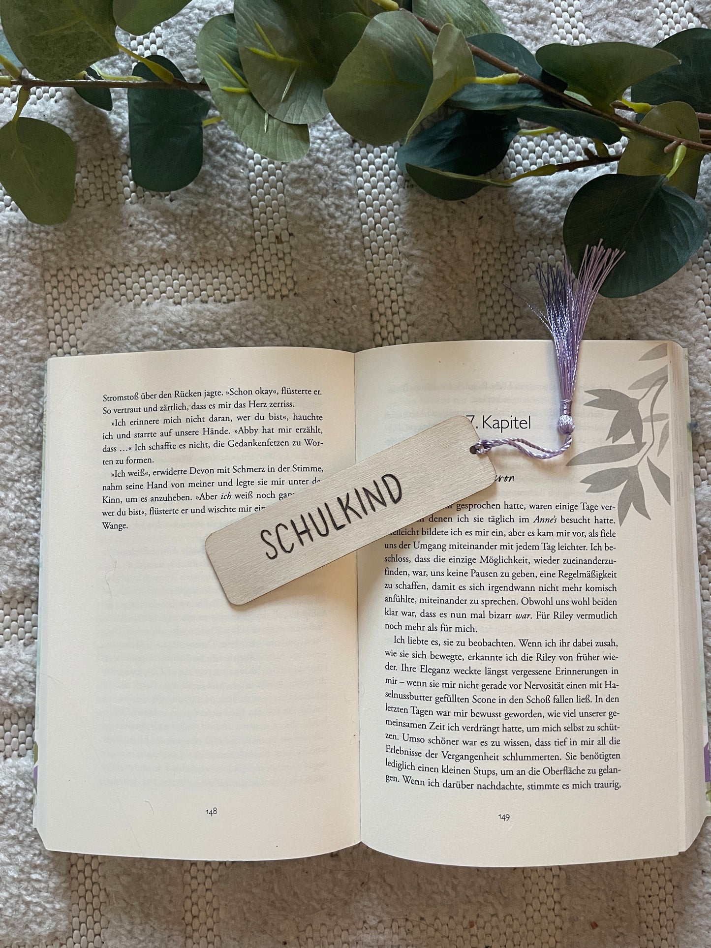 Lesezeichen aus Holz (personalisierbar)