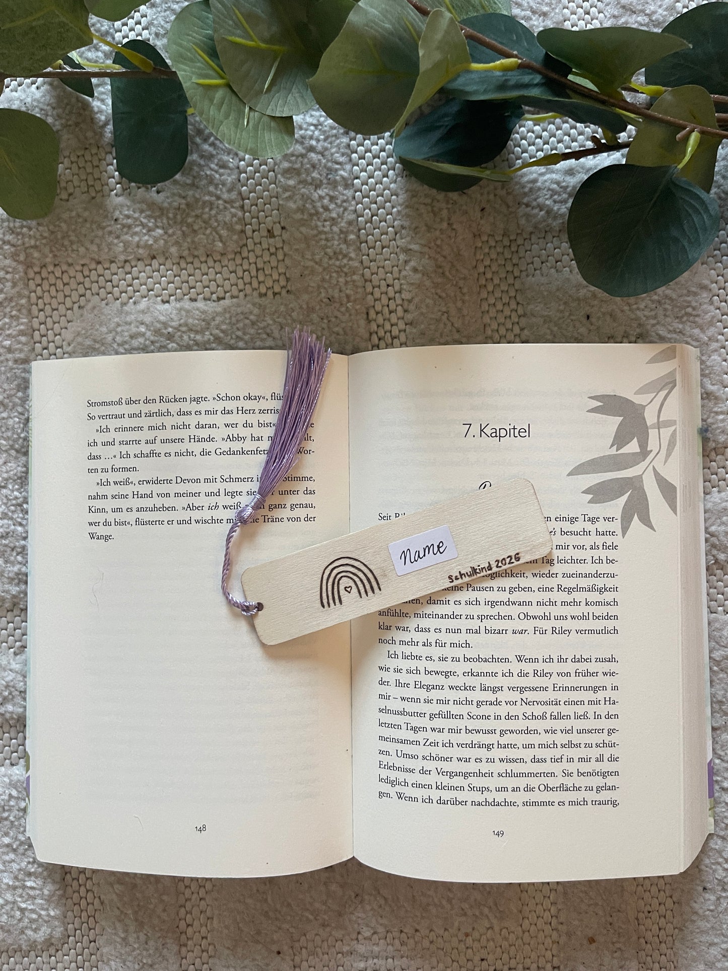 Lesezeichen aus Holz (personalisierbar)