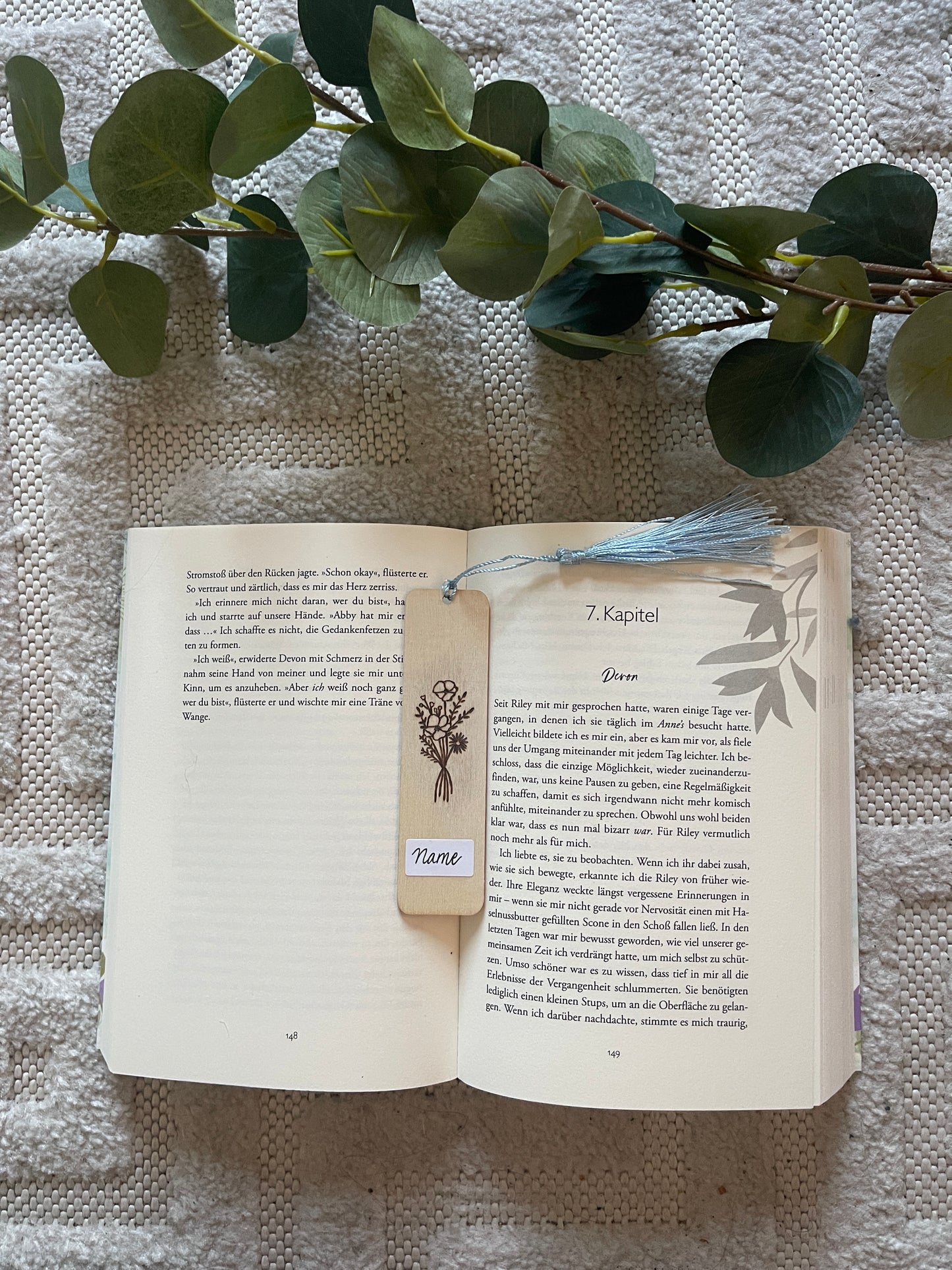 Lesezeichen aus Holz (personalisierbar)