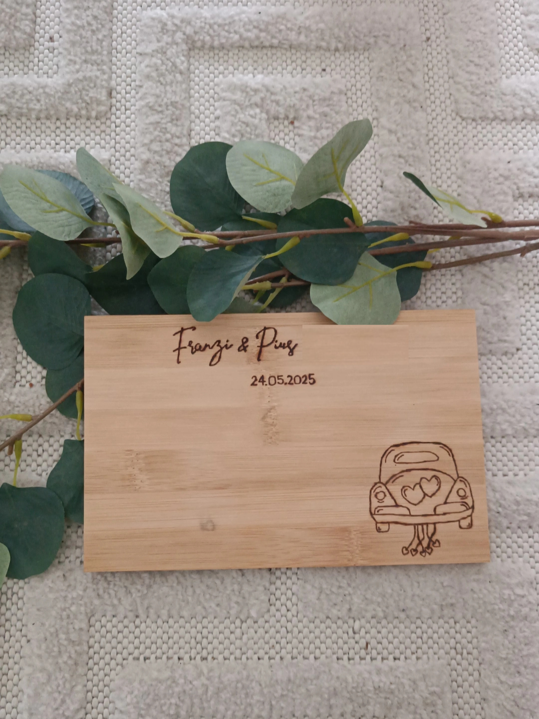 Personalisierbares Frühstücksbrettchen