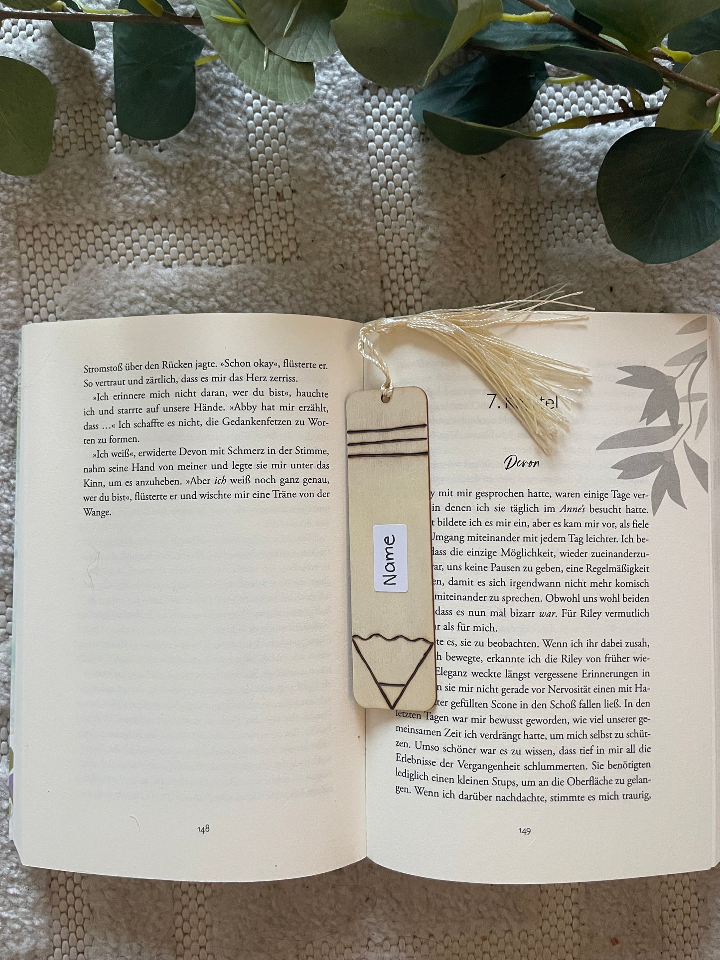 Lesezeichen aus Holz (personalisierbar)