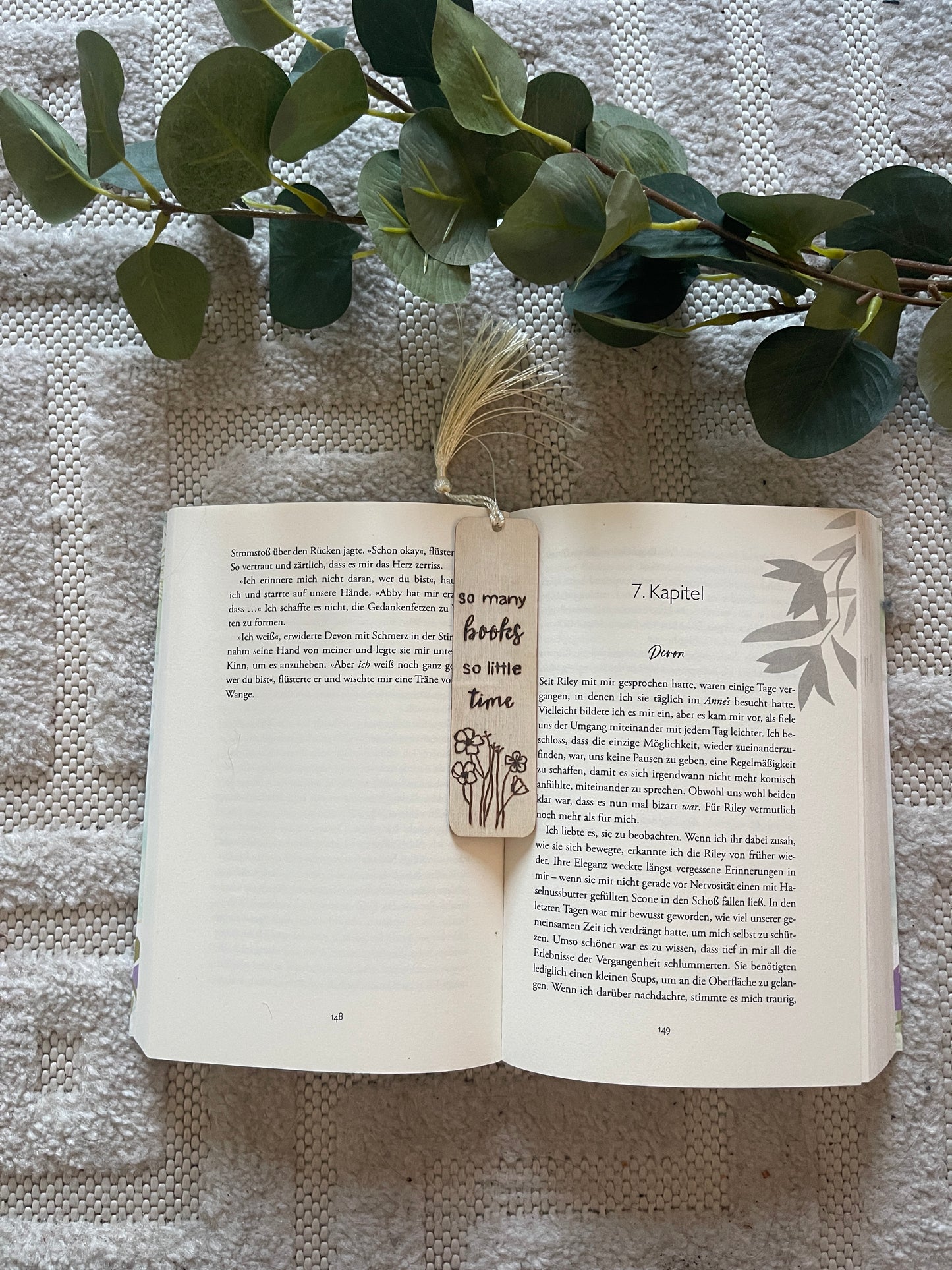 Lesezeichen aus Holz (personalisierbar)