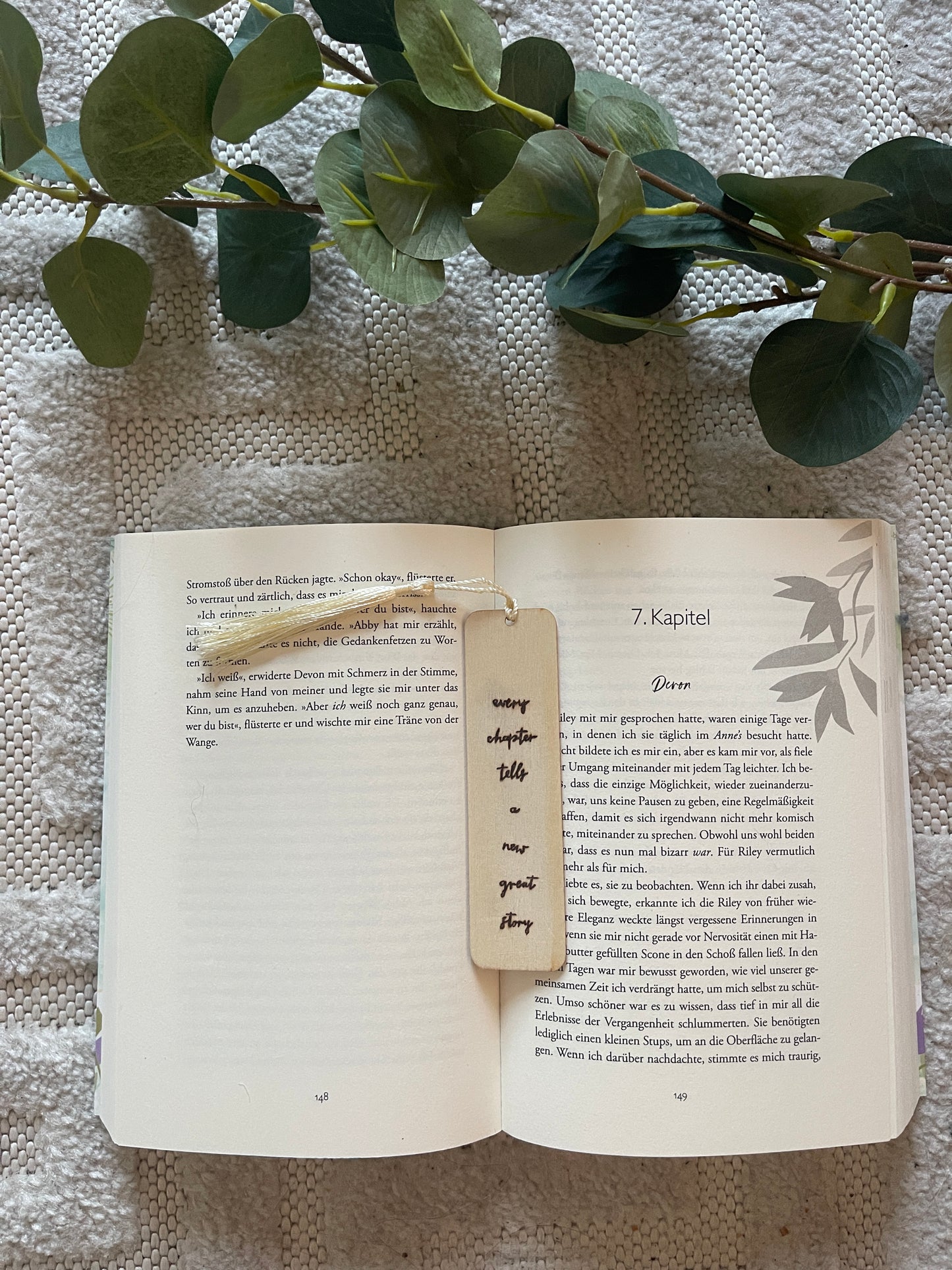 Lesezeichen aus Holz (personalisierbar)